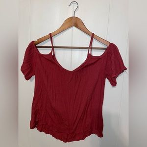 Off the shoulder crop top